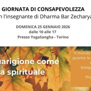 25 gennaio a Torino: La guarigione come via spirituale: giornata di presenza mentale